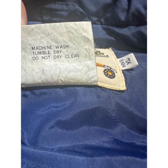 Cabelas Jacket Men XL Tan GoreTex Goose Down Removable Hood Hunting Coat Vintage - Picture 4 of 16